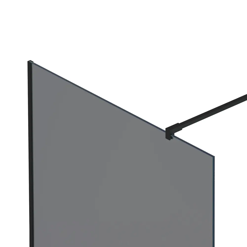 Душевая перегородка Mebelvann 120×200 см с черным профилем и тонированным стеклом 89372145 STLM-1410146 - Вид №2