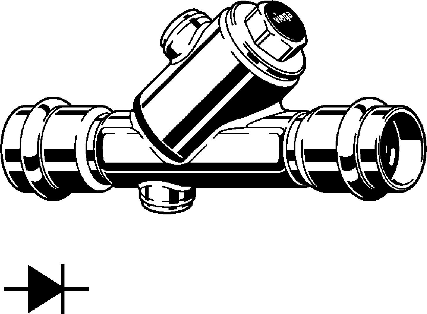 Viega Обратный клапан Easytop Inox 2339.4 (757991) 757 991 - Вид №1