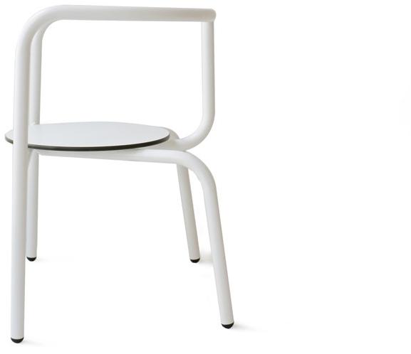 Branca Lisboa Штабелируемый стул из окрашенного металла sun-id-1418194 - Вид №8