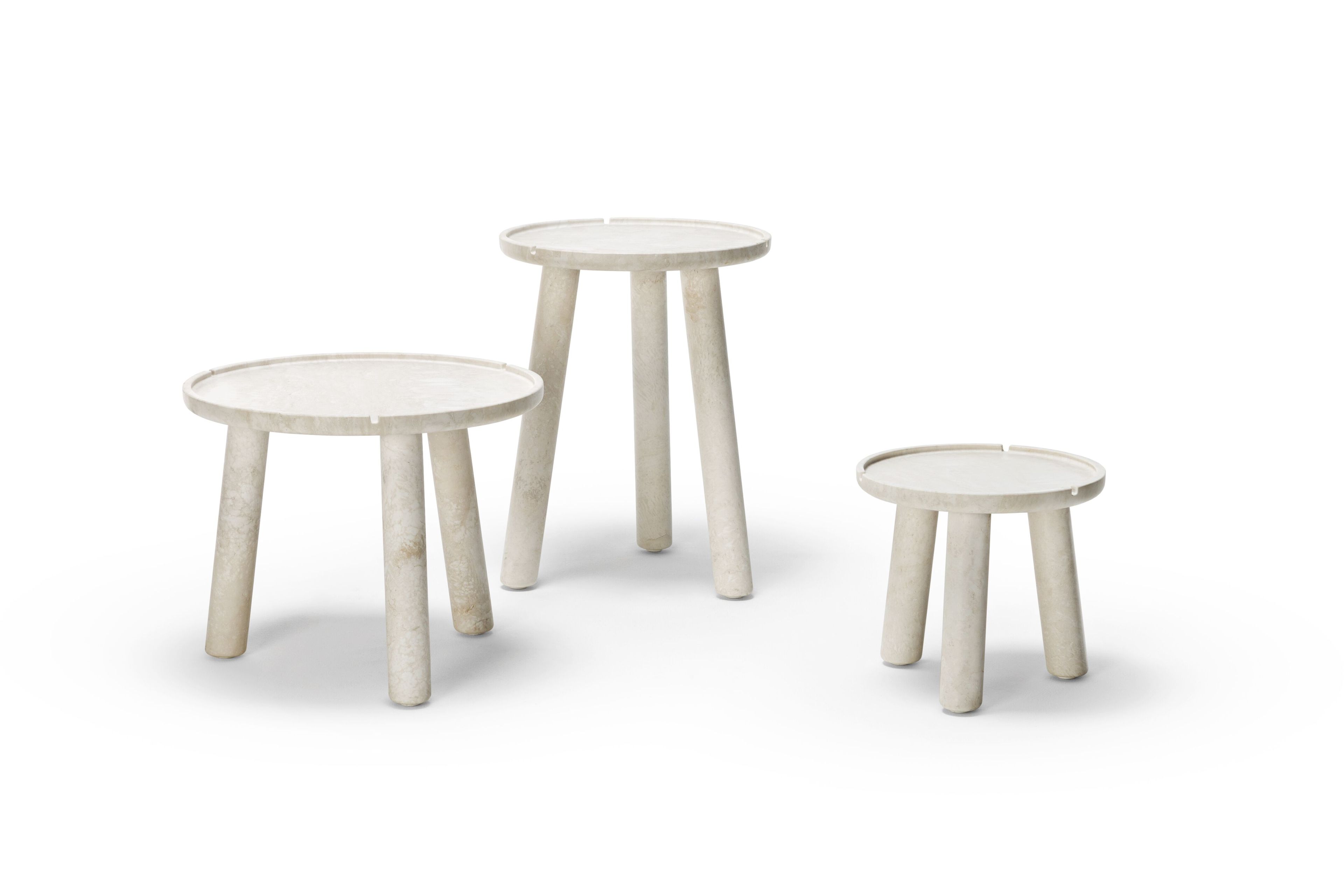 Круглый каменный журнальный столик Остуни Exteta Stone Line ARCH-00124552 - Вид №2