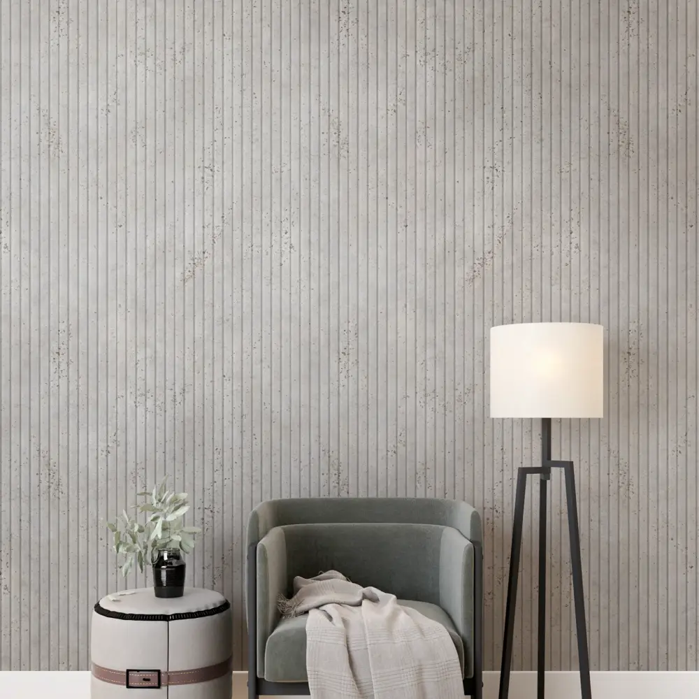 Реечная панель МДФ Stella Битс Сидней серая 11.9x270 см STLM-2050161 - Вид №1