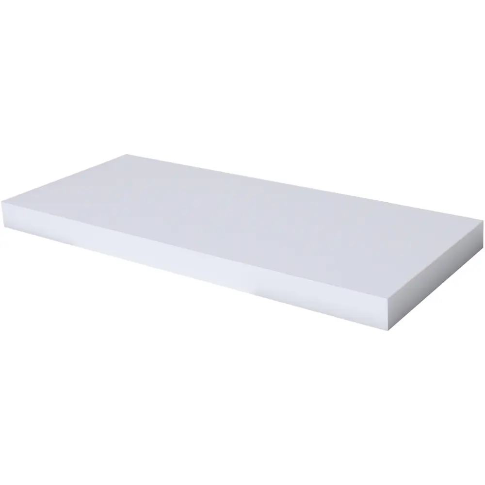 Полка мебельная прямая 60x23.5x3.8 см МДФ цвет белый 81898889 STLM-2156267 SPACEO 