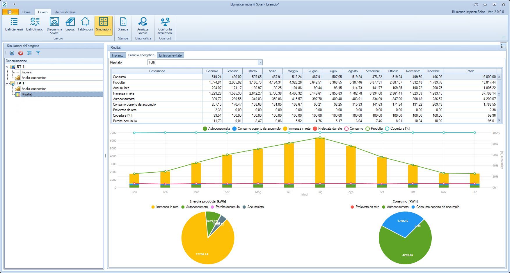 Программное обеспечение для предварительной оценки фотоэлектрических систем Blumatica Blumatica Valutazione Preliminare FV ARCH-00098308 - Вид №5