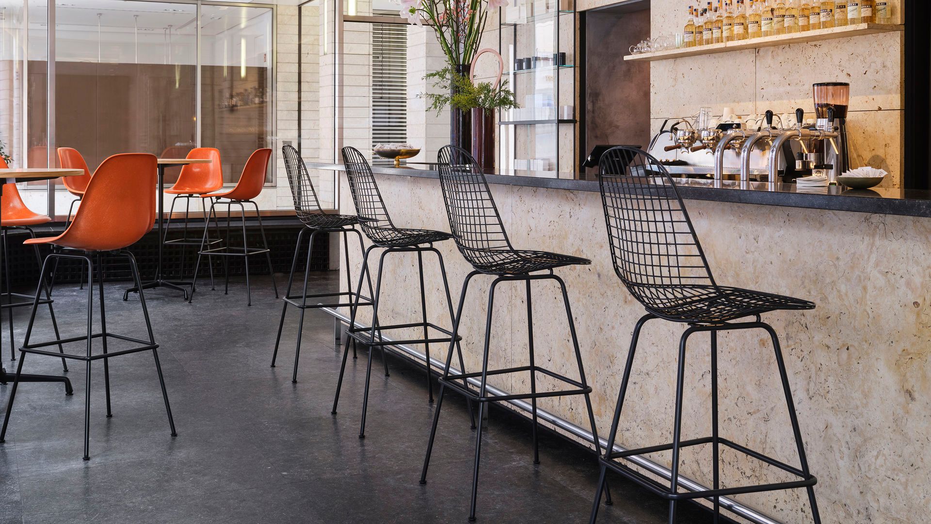 Высокий металлический стул VITRA Wire Chair ARCH-00012864 - Вид №2