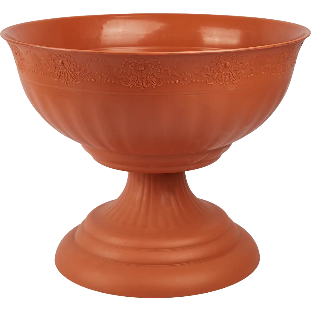 Вазон Венеция ø44 h34.5 см v17 л пластик коричневый 84343474 STLM-2060015 Santreyd