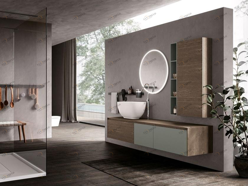 Archeda Тумба под умывальник из дерева с зеркалом Tulle sun-id-1351250