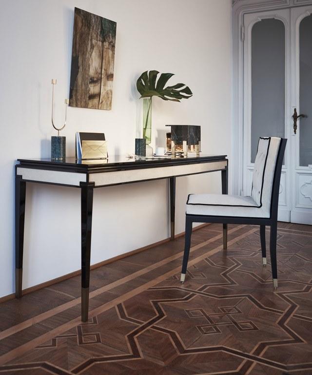 OAK Прямоугольная лакированная консоль Milano collection Sc5097 - Вид №2