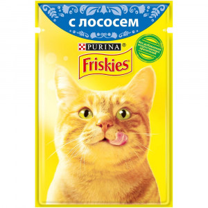 ПР0051849 Корм для кошек с лососем в подливе, пауч 85 г Friskies