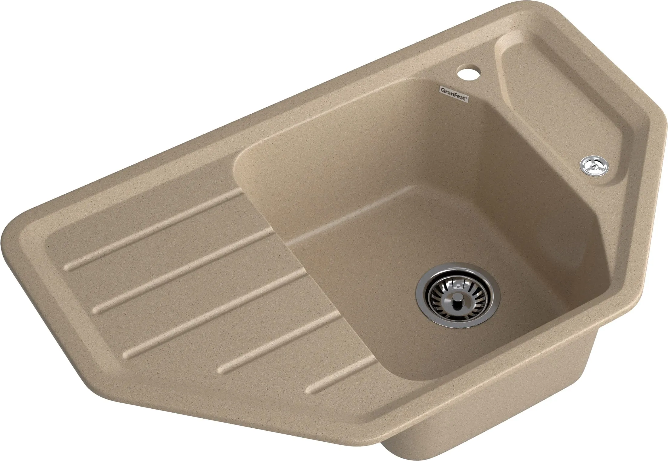 Кухонная мойка Искусственный камень CORNER S306 GranFest C-800E-S306 - Вид №2
