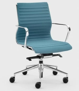 Viganò Офисное кресло из ткани с колесами на козелке Omega