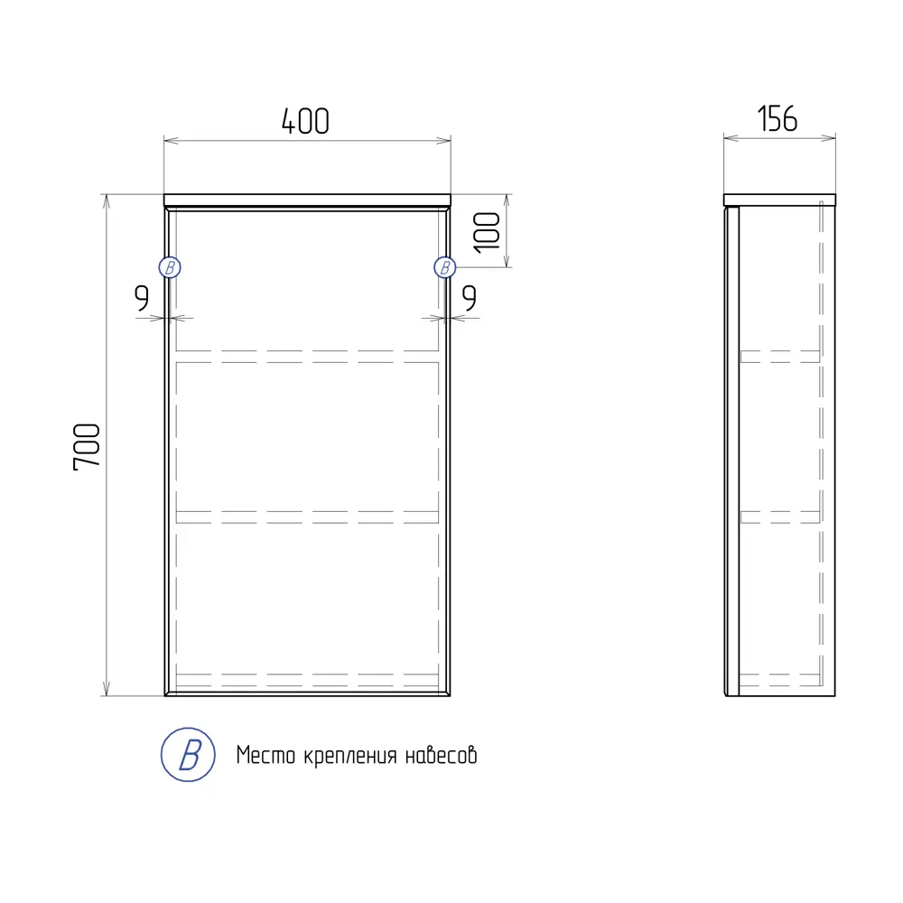 Зеркальный шкаф Vigo Matteo 15.6x40x70 см цвет дуб сонома 83404373 STLM-2117920 - Вид №7