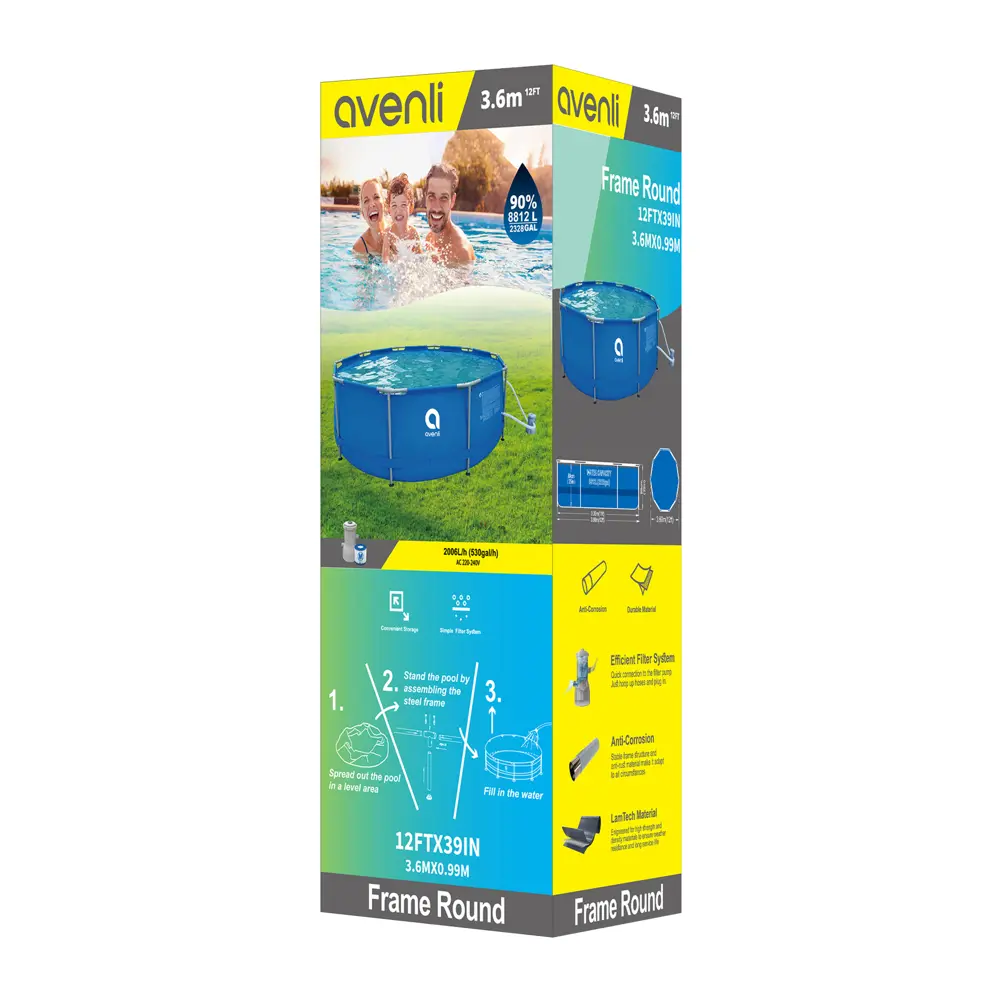 Каркасный бассейн Avenli для дачи и сада с системой фильтрации 89335105 STLM-0966336 - Вид №9