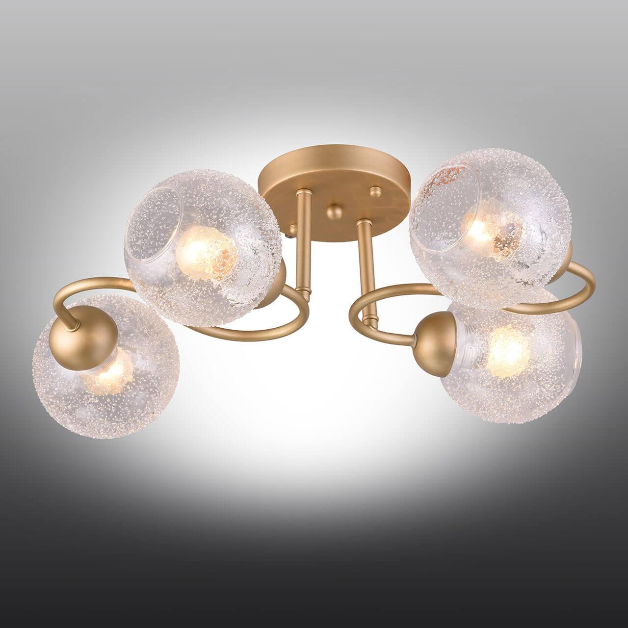 Потолочная люстра Omnilux Pomarico OML-55407-04 OMNILUX POMARICO 220143 Золотой  - Вид №1