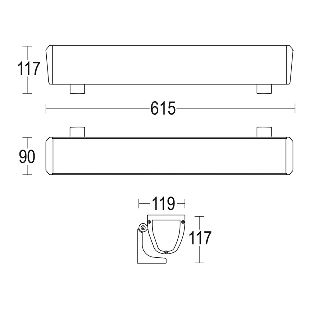 Profilo 600 Ghidini Profilo .05 Темно-Cерый (Матовый) - Вид №1
