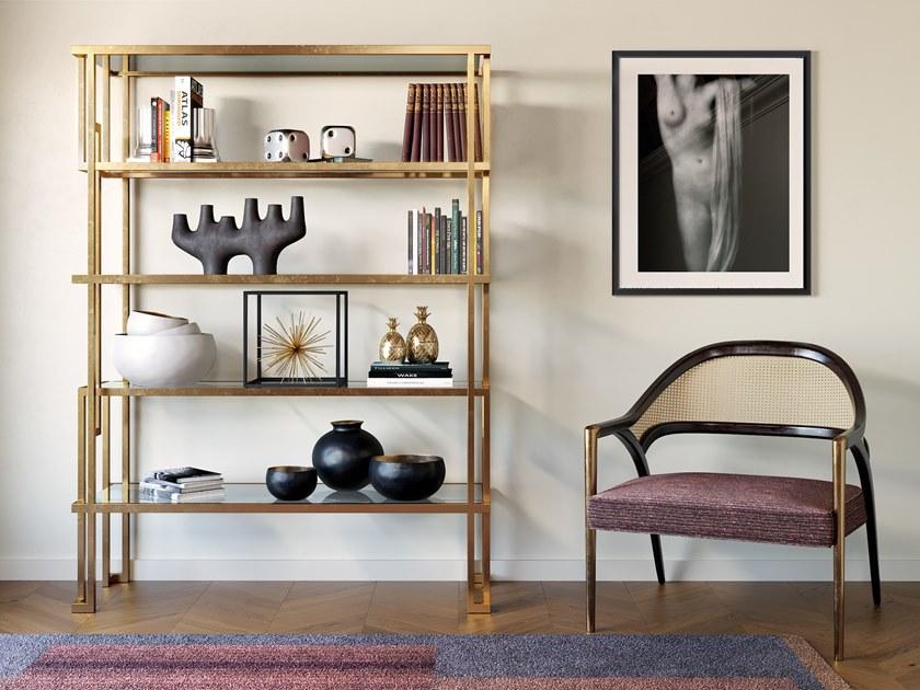 Jetclass Открытый книжный шкаф из стали и стекла Jazz Jjz212, jjz212a - Вид №2