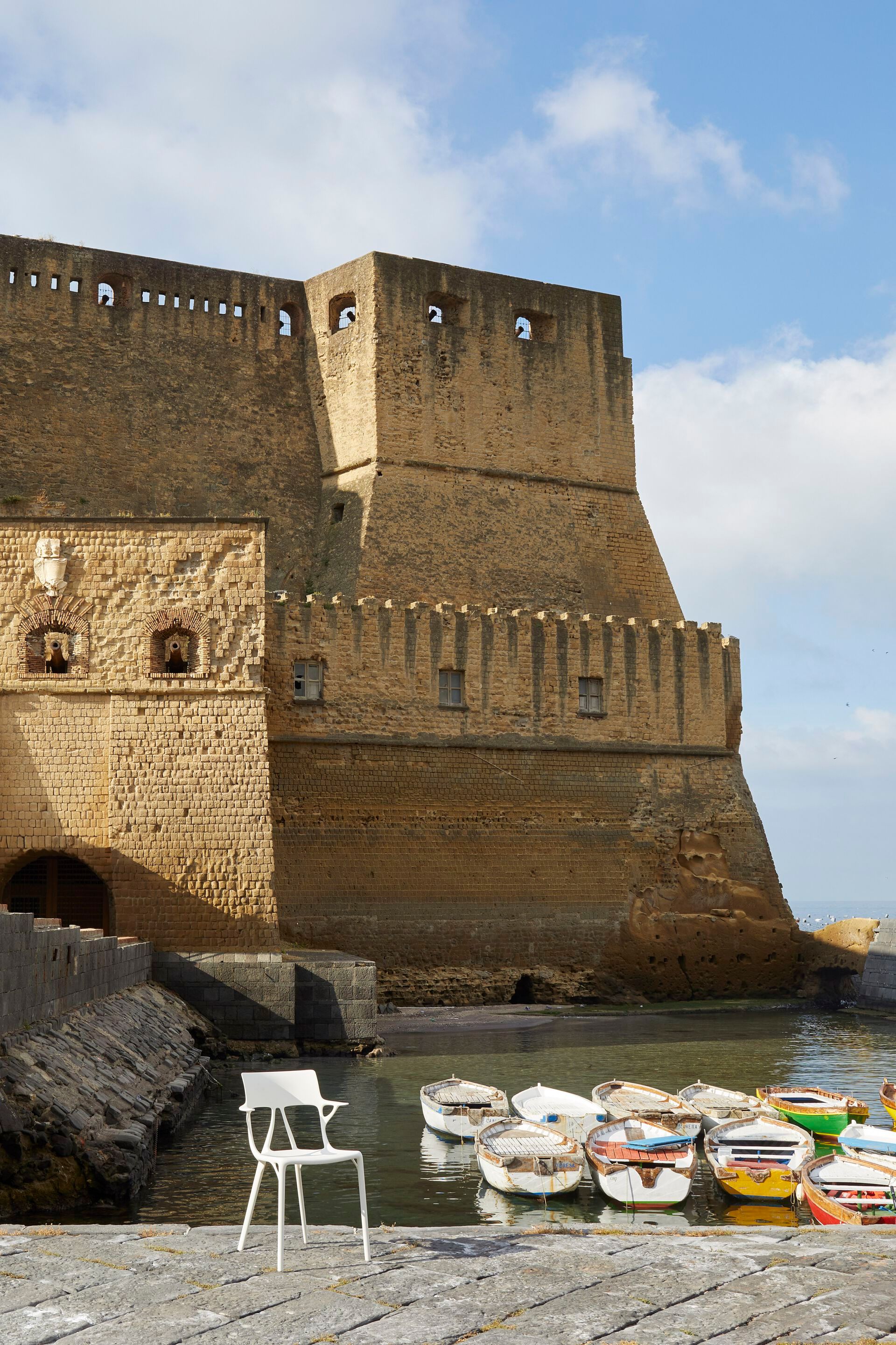 Стул из переработанного инженерного пластика с подлокотниками Kartell A. I ARCH-00030054 - Вид №21