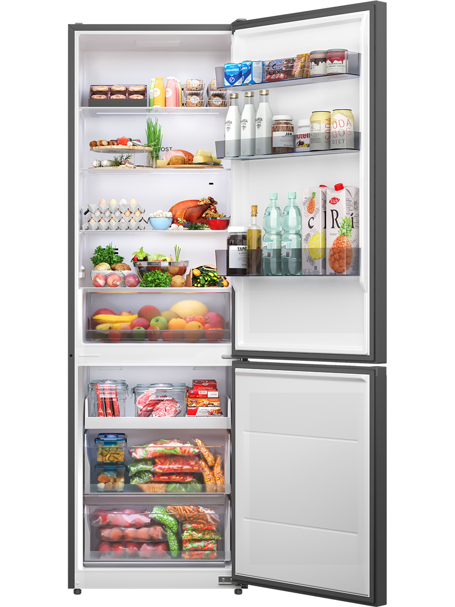 9172547 Холодильник с морозильником   LEX LKB185IXIDMax серебристый STDN-0024690 - Вид №2