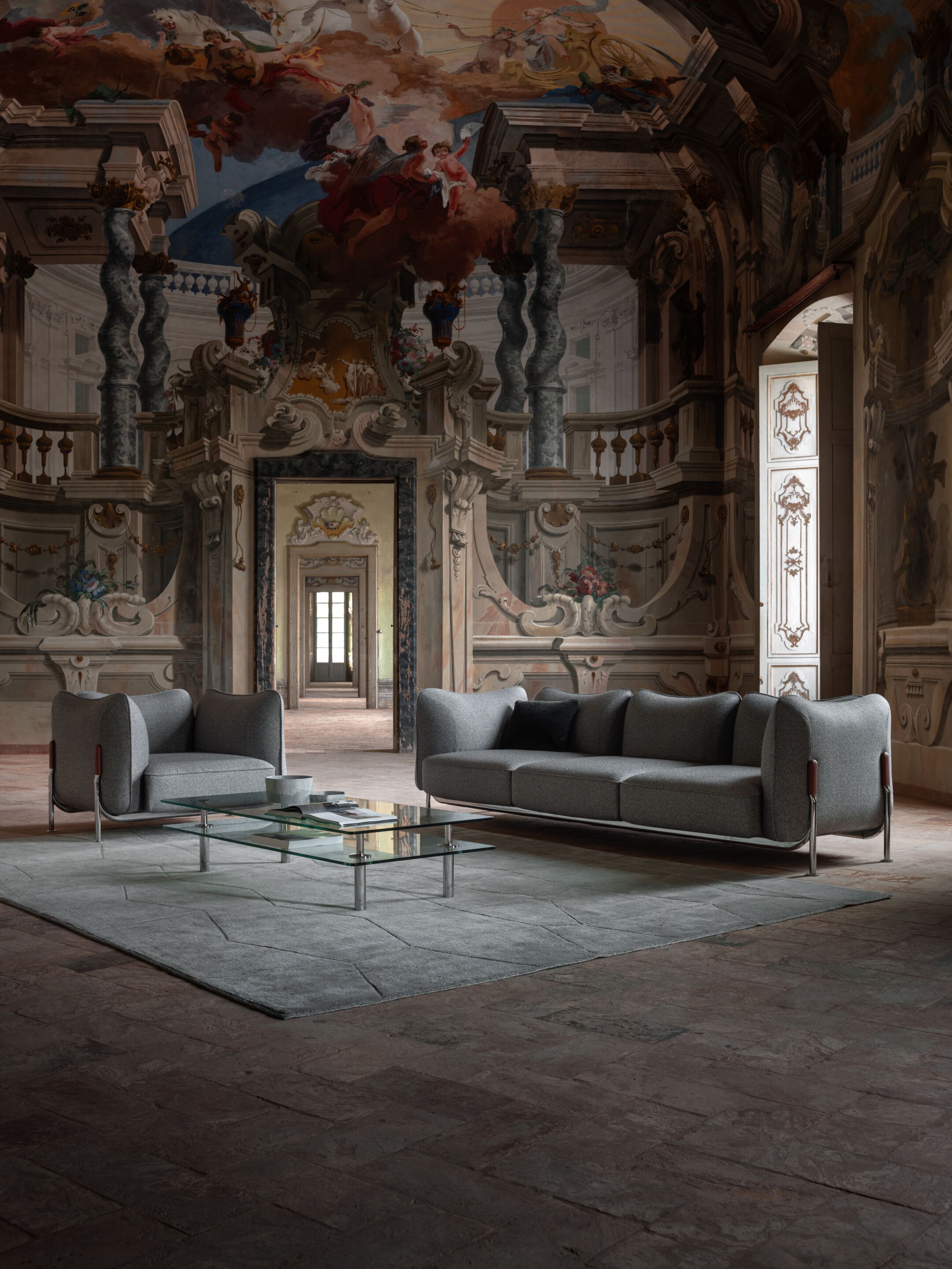 Кресло с металлическим каркасом GHIDINI1961 карман ARCH-00071313 - Вид №4