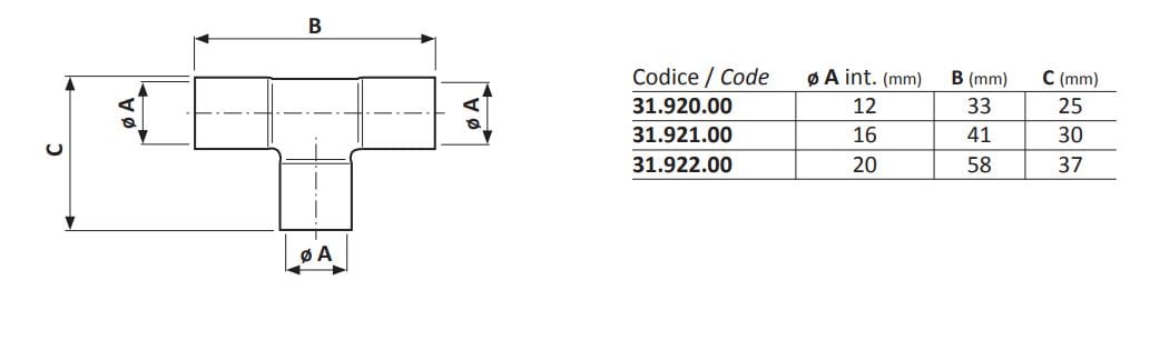 тройник GI Gambarelli ARCH-00129085 - Вид №2
