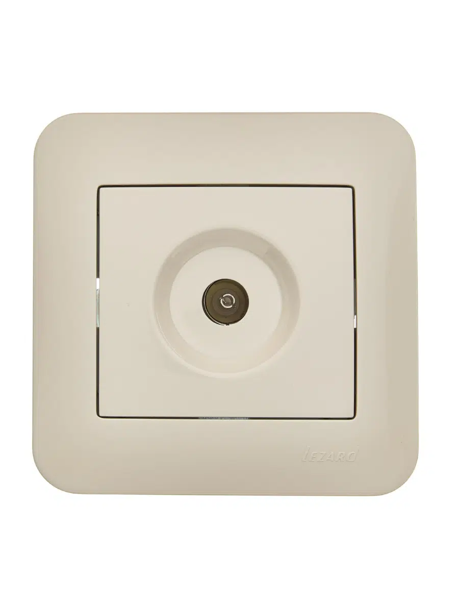 ASTI Розетка ТВ проходная крем LEZARD 7081-0303-129 - Вид №1