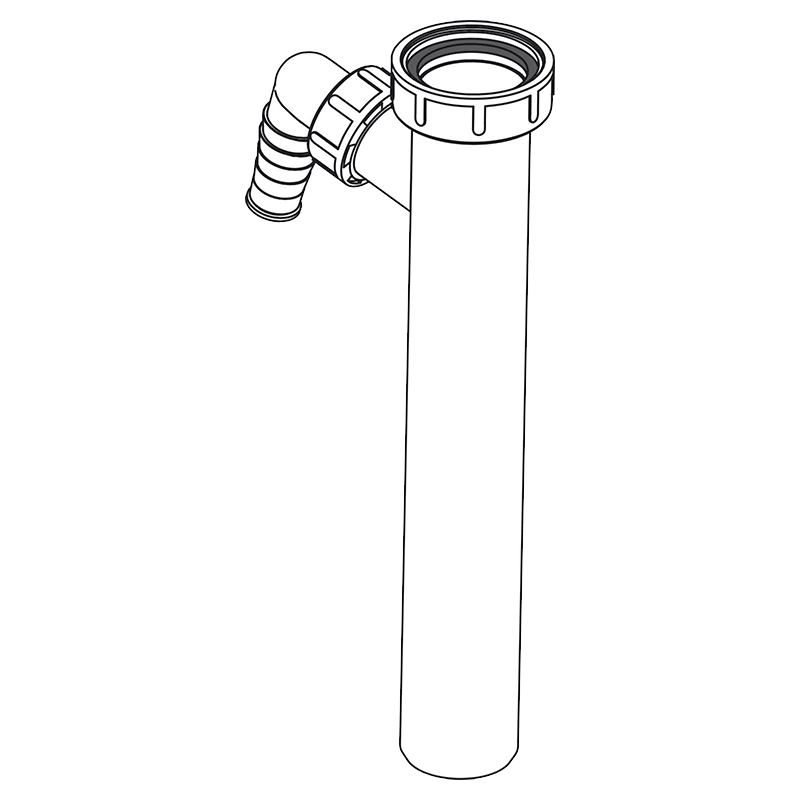 Патрубок с накидной гайкой 6/4" и штуцером ALCAPLAST A44MS - Вид №2