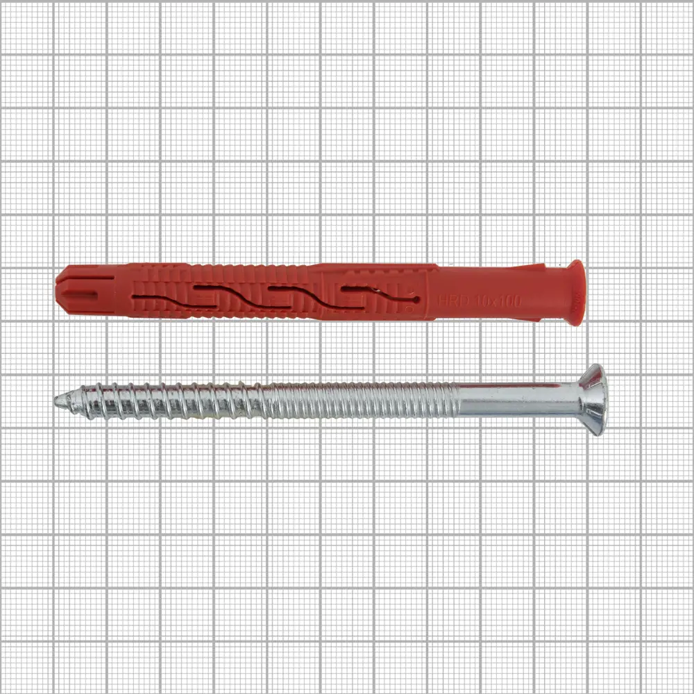 Дюбель фасадный Hilti HRD-С 10x100 мм нейлон/оцинкованная сталь цвет красный 20 шт. 82656594 STLM-2072212  - Вид №3