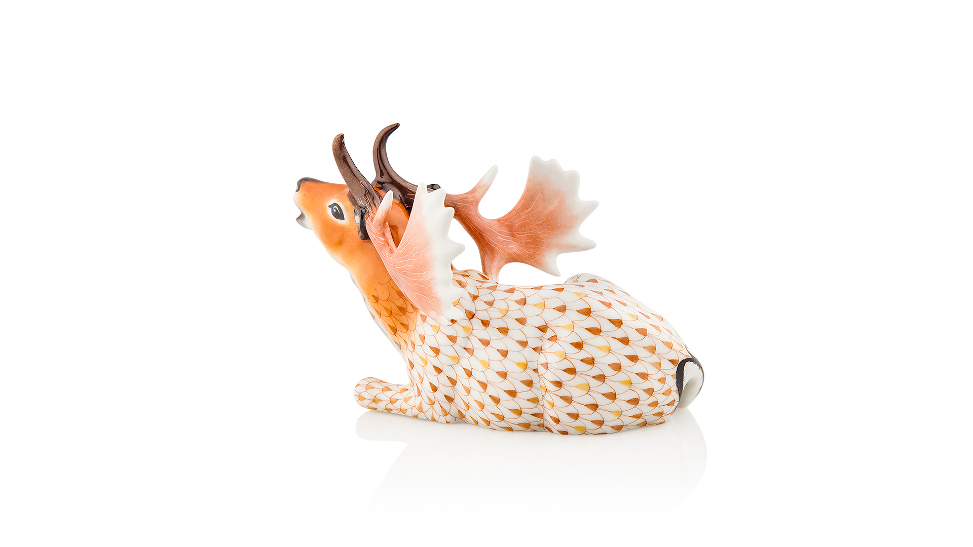 10623462 Herend Фигурка 9,5см "Олень" Фарфор  - Вид №1