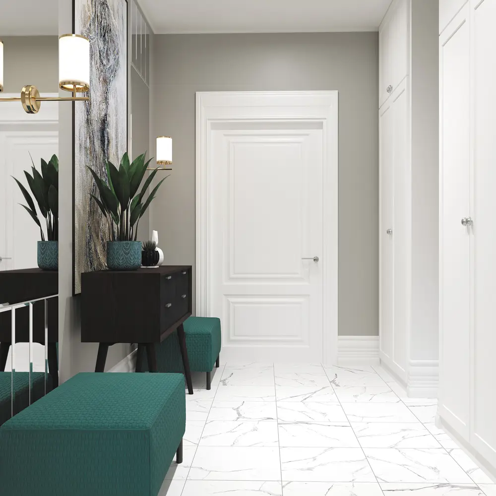 Глазурованный керамогранит Artens Dina 42x42 см 1.58 м² матовый цвет белый 86689594 STLM-2146414 - Вид №5