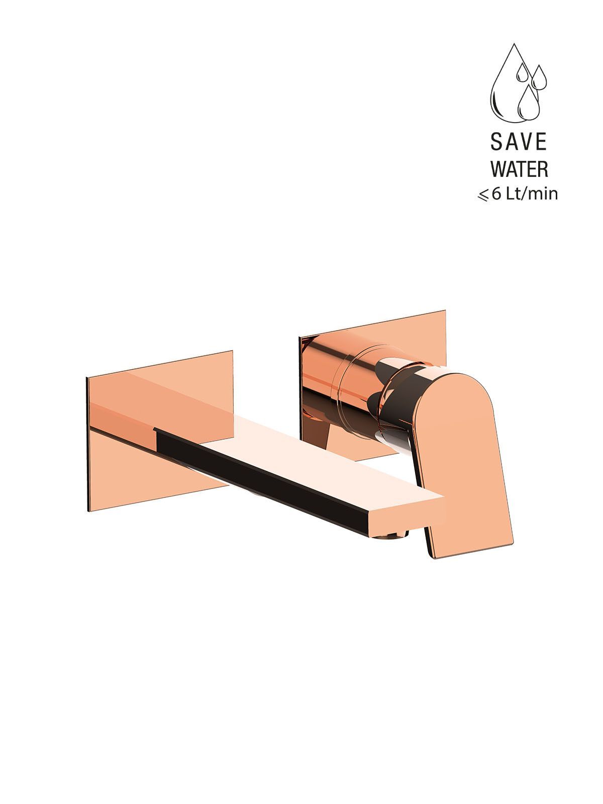 Настенный смеситель для раковины без слива с ограничителем расхода Rubinetterie Frattini Gintonic ARCH-00042556 - Вид №13