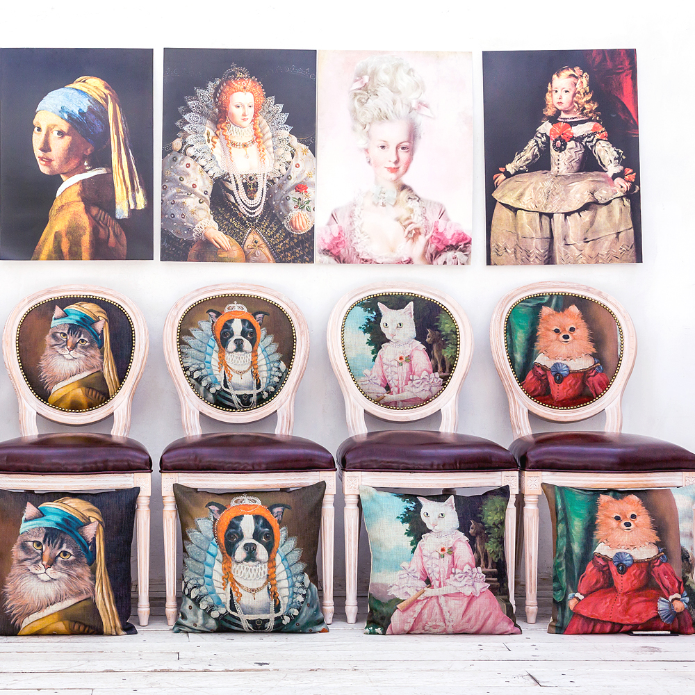 2719067 Арт-подушка «Музейный экспонат», версия 35 «Мария-Антуанетта в девичестве» Object Desire  - Вид №5