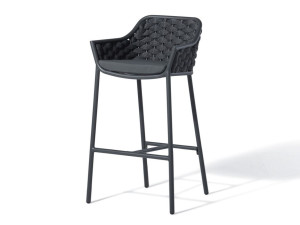 Высокий садовый стул со спинкой