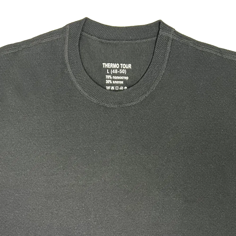 Мужской комплект термобелья THERMOTOUR М.8067 черный 89398864 Comfort STLM-1390857 - Вид №1