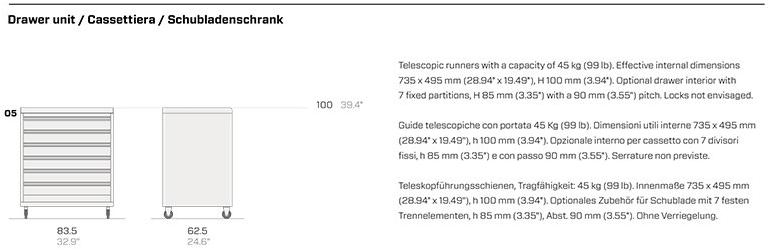 Fantin Техническая металлическая тележка с ящиками Run sun-id-1418914 - Вид №2