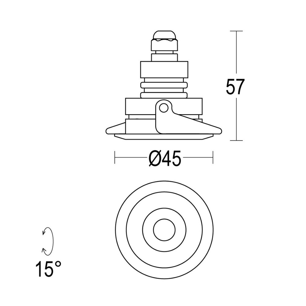 MicroSegno 40 Adjustable Ghidini Segno RD .01 Белый (Матовый)  - Вид №1