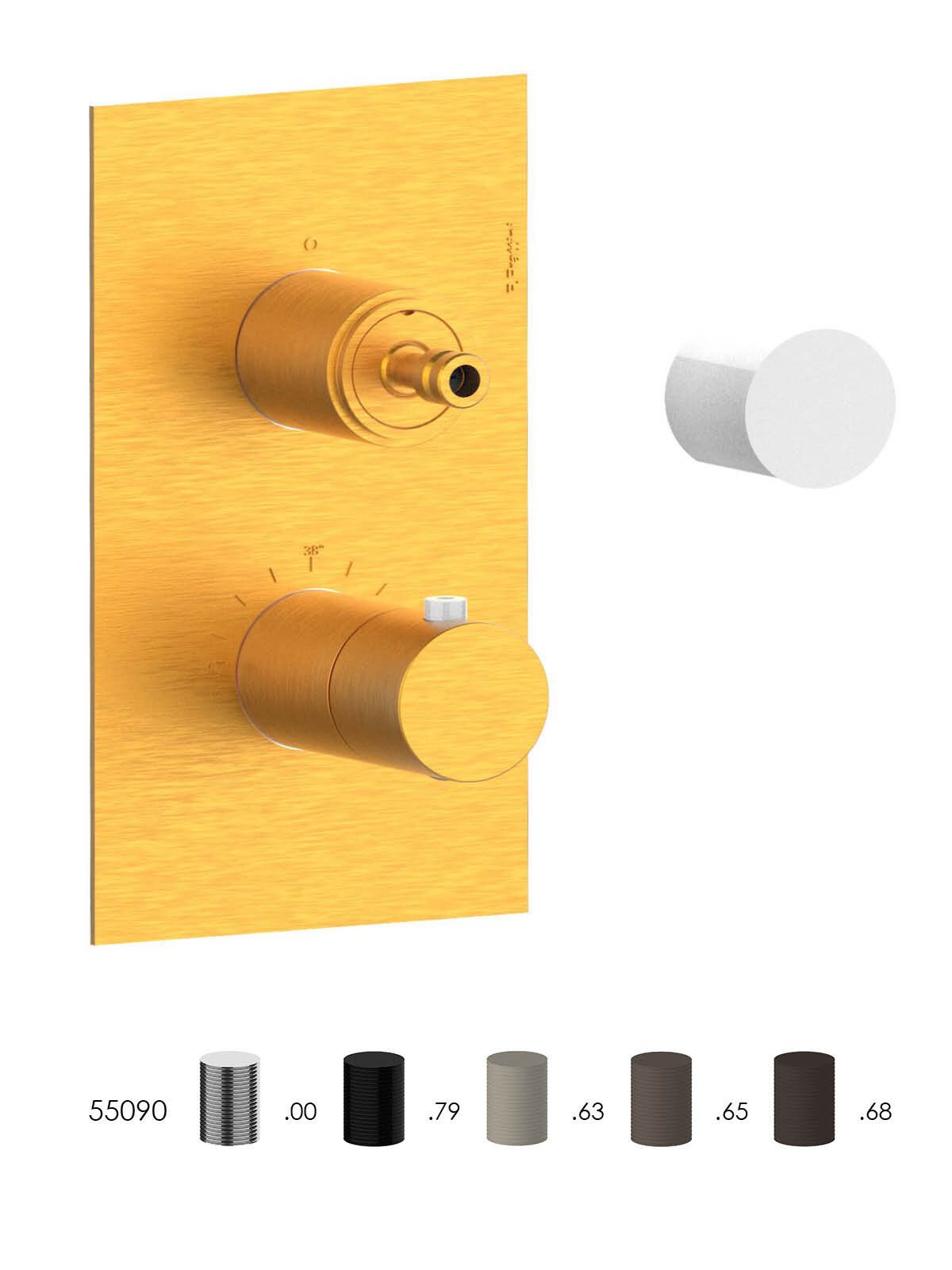 Термостатический смеситель для душа с переключателем Rubinetterie Frattini ARCH-00071669 - Вид №7