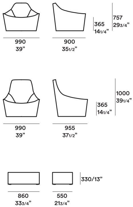 JESSE Кресло со съемным чехлом из ткани sun-id-1385182 - Вид №5