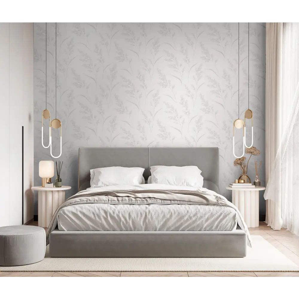 Флизелиновые обои Wallsecret Campo белые 1.06 м 89400487 STLM-1355851 - Вид №4