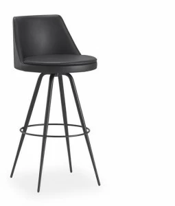 B&T Design Кожаный табурет с подставкой для ног