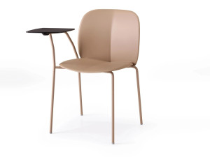 Рециркулированный пластиковый стул конференции с опрокидыванием