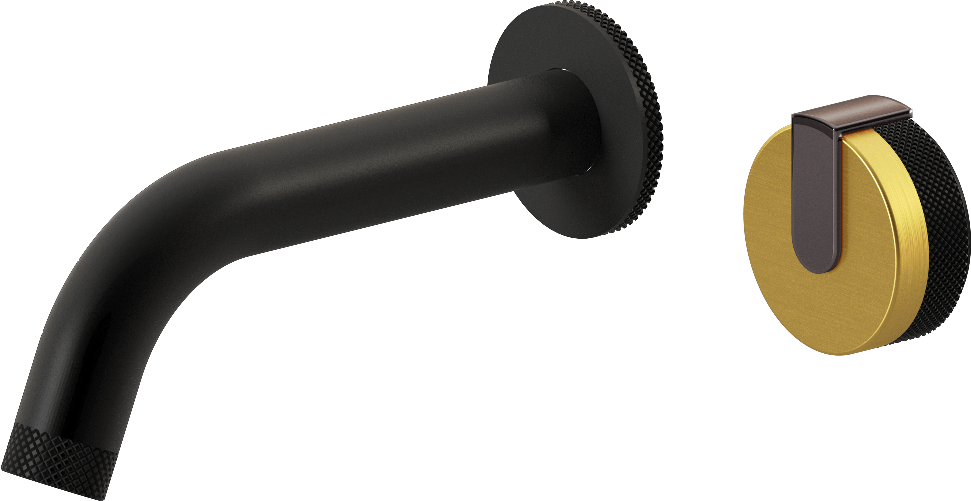 E-11535-R1BAU-L1OX-MBK Настенный прогрессивный смеситель скрытого монтажа для раковины GRAFF MOD+