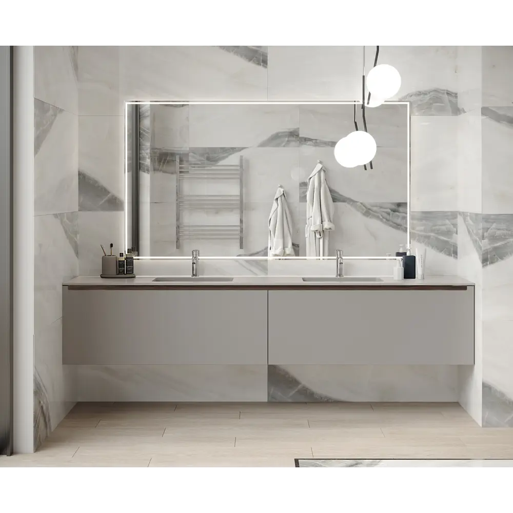 Керамогранит Laparet Onyx Sky 60x120 см 1.44 м² полированный цвет бело-серый 84405650 STLM-2142186 - Вид №3