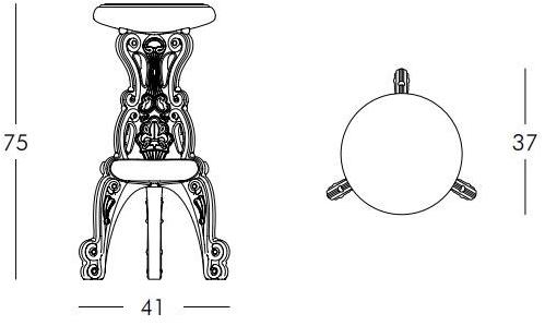 SLIDE Барный стул высокий из полиэтилена Design of love sun-id-1447576 - Вид №4