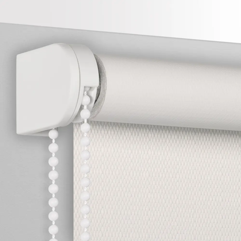 Штора рулонная Dublin блэкаут 80x160 см, цвет белый PRAKTO БЛЕКАУТ ЖАККАРД STLM-2183658 - Вид №1