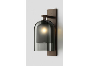 Алюминиевый и стеклянный светодиодный наружный настенный светильник