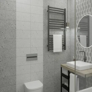 Плитка настенная Axima Руан 20x30 см 1.44 м² матовая цвет темно-серый терраццо