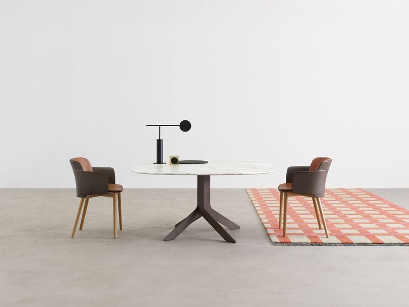 Desalto Стул из полипропилена и кожи с подлокотниками sun-id-1454311 - Вид №1