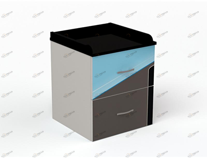 Тумба прикроватная ABC-KING Pilot серый каркас 4631147957863