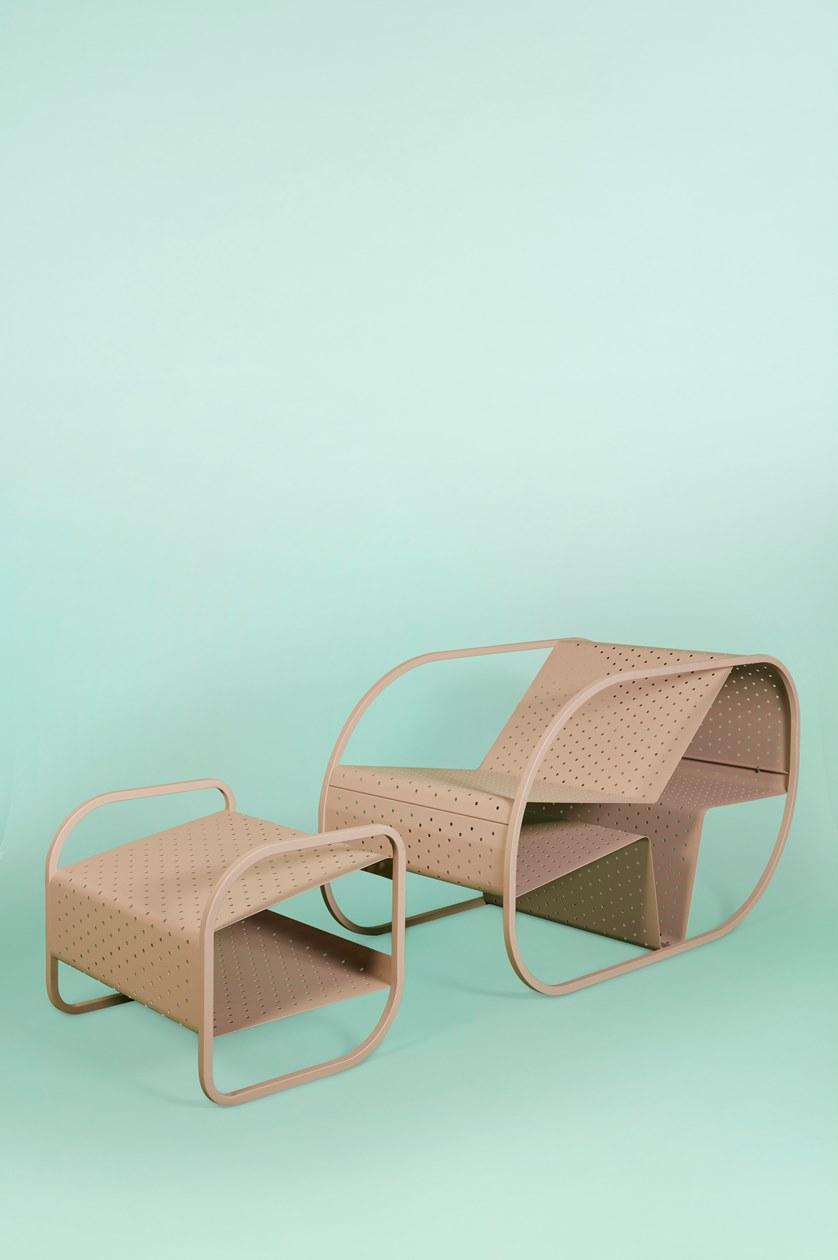 Giacopini Подставка для ног / журнальный столик из металла Flip sun-id-1390561 - Вид №7