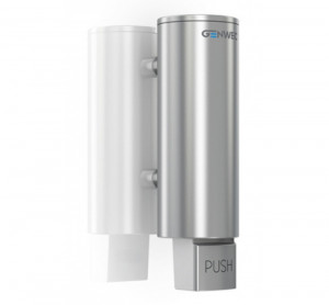 GW04 06 04 02 Genwec Дозатор мыла цилиндрический 300мл нержавеющая сталь 304 глянцевая