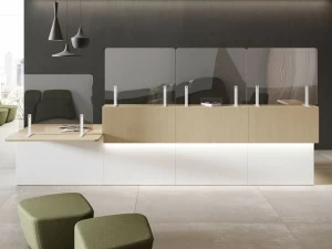 Las Mobili Настольная перегородка из закаленного стекла Oyo